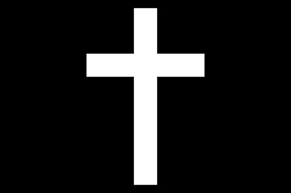 Download Standard Latin Cross White - Standard Collection