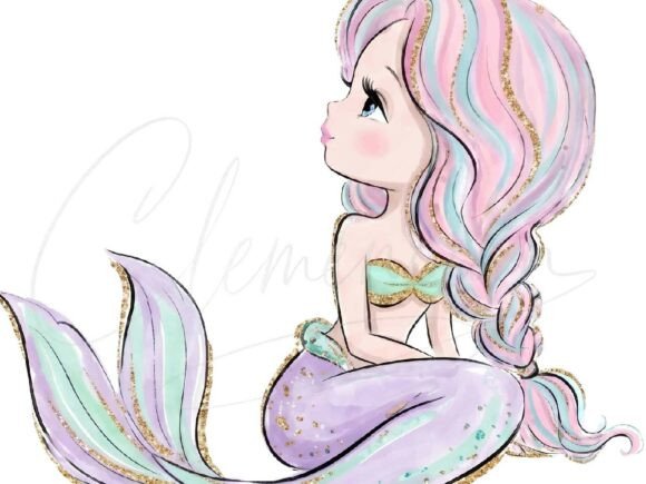 Download Cute Mermaid Girl PNG - Mermaid Collection
