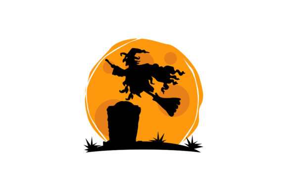 Download Halloween Background - Witch Silhouette - Premium Resources
