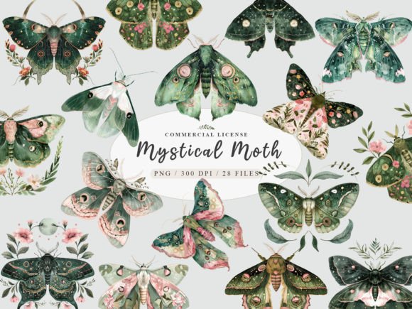 Download Magic Moth Clipart, Mystical Moth Png - Premium Resources
