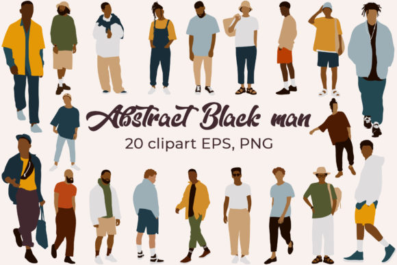 Download Black Man Clipart. Abstract People - Premium Resources