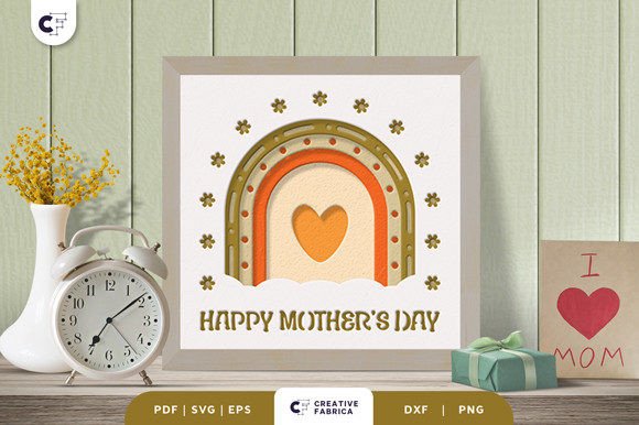 Download Happy Mother's Day 3D Shadow Box - Moth Collection